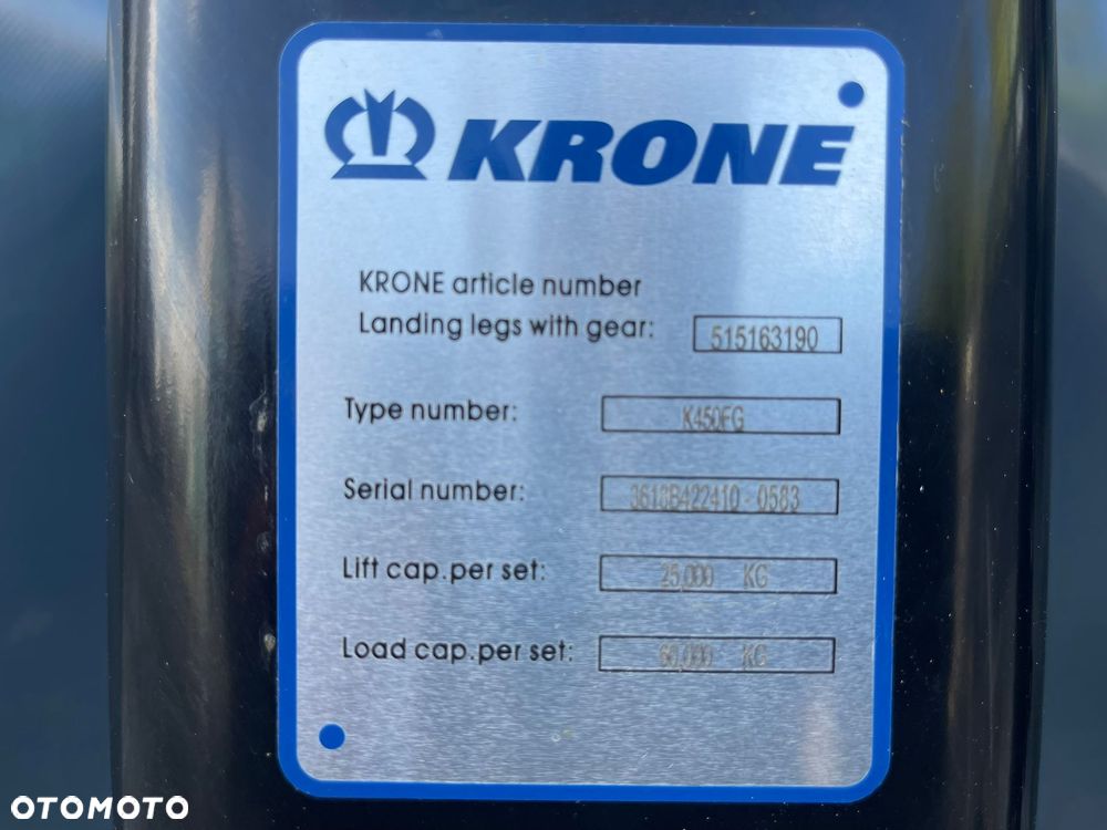 Łapy podporowe KRONE K450FG K450FW - 5