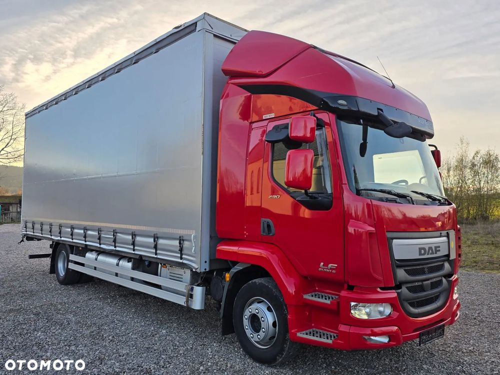 DAF LF 290 / WINDA / 16TON DMC / 3M WYSOKOŚĆ / JUMBO /  FIRANKA / SYPIALKA / AUTOMAT / JEDEN WŁAŚCICIE  / EURO 6 / 2017/ SPROWADZONY / 19 PALET / DUŻA ŁADOWNOŚĆ / - 1