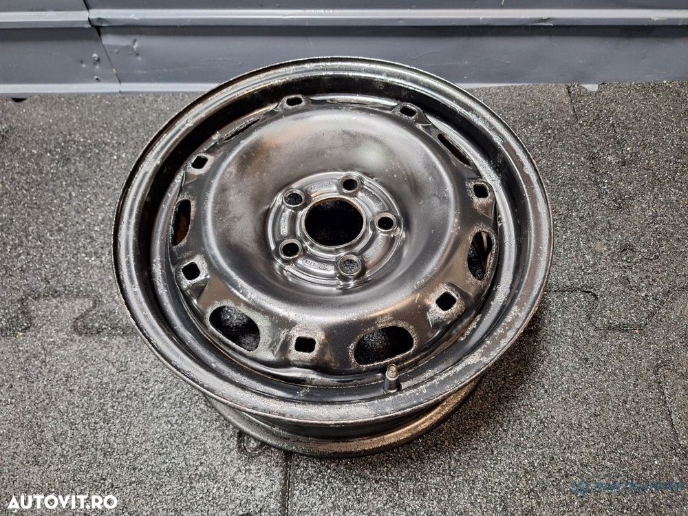 Janta otel R14 5x100 SKODA FABIA Combi 6Y5 2000 - 2007 1.2 1.2 AZQ, BME 6Jx14H2 ET 43 6Q0601027A - 3