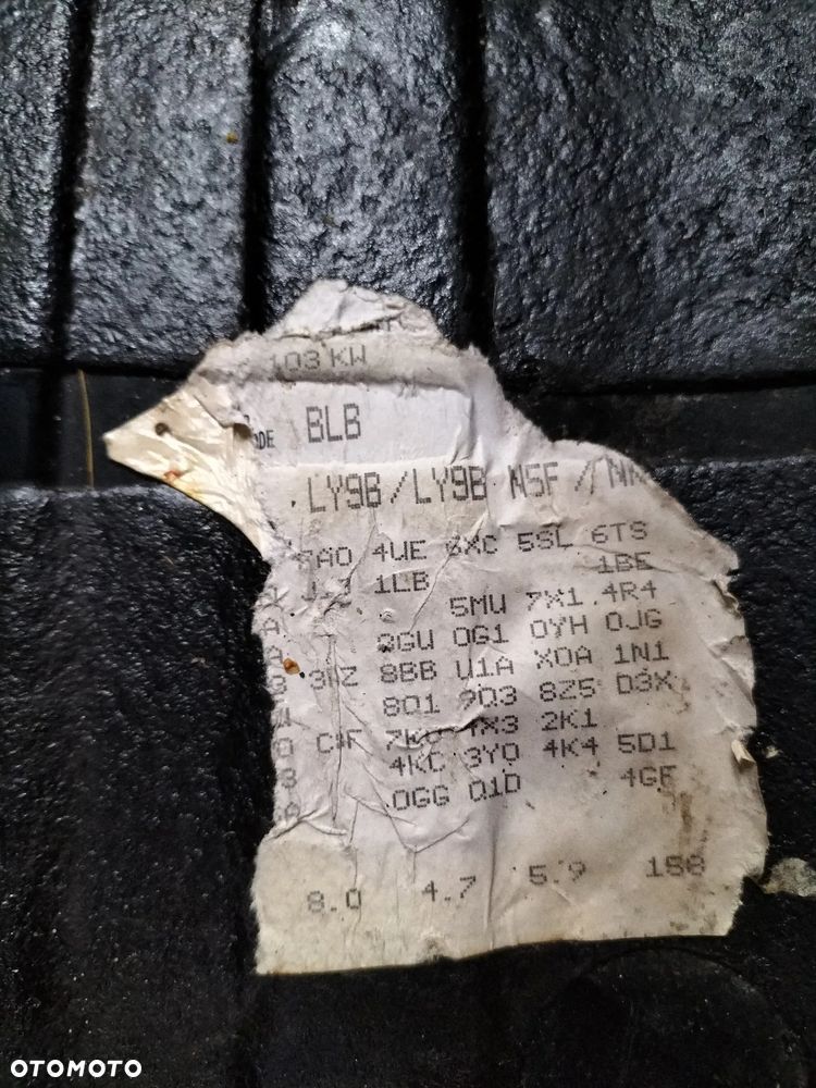 SILNIK SŁUPEK Z UKŁADEM PALIWOWYM AUDI A4 B7 2.0 TDI BLB 140 KM DO ODPALENIA W AUCIE - 4