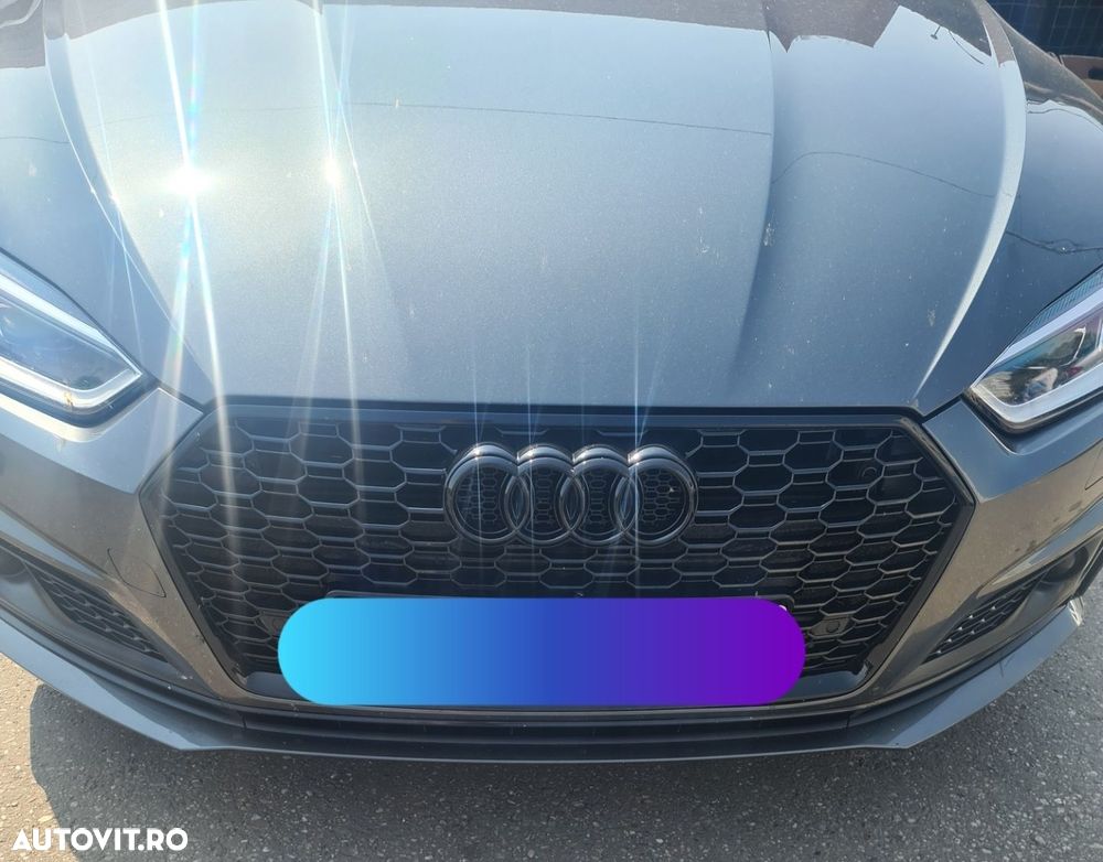 Grila-Fagure-RS5-Negru-Lucios-Black-Audi-A5-2017-B9-2018-Quattro-2019 - 6