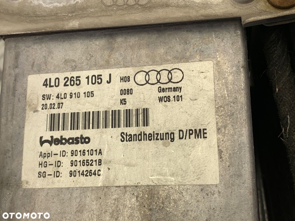 WEBASTO - 689.00 PLN - AUDI Q7 (4LB) 2006 - 2016 4.2 TDI quattro 240 kW [326 KM] olej napędowy 2007 - 4