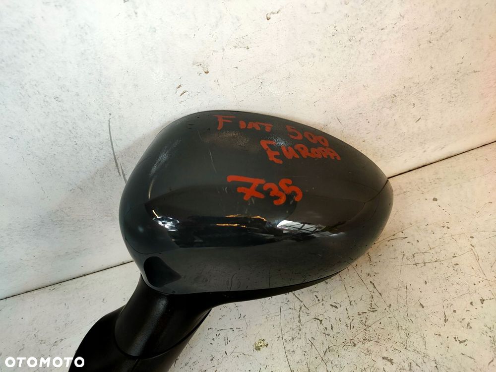 lusterko lewe fiat 500 europa lakier 735 szare - 7