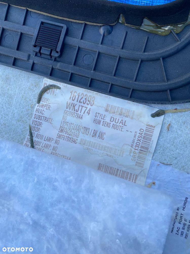 JEEP GRAND CHEROKEE WK2 PODSUFITKA PANORAMA SŁONECZNIKI LAMPKI ALCANTARA CZARNA 68209579AA - 10