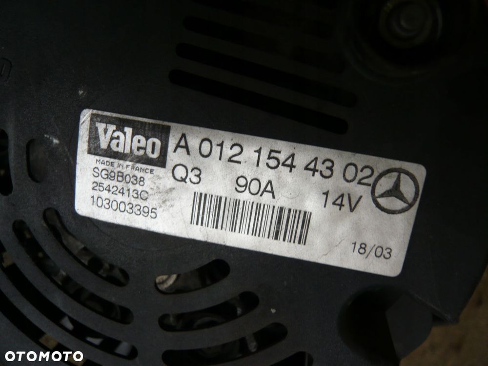 alternator a0121544302 mercedes-benz a-klasa - 2