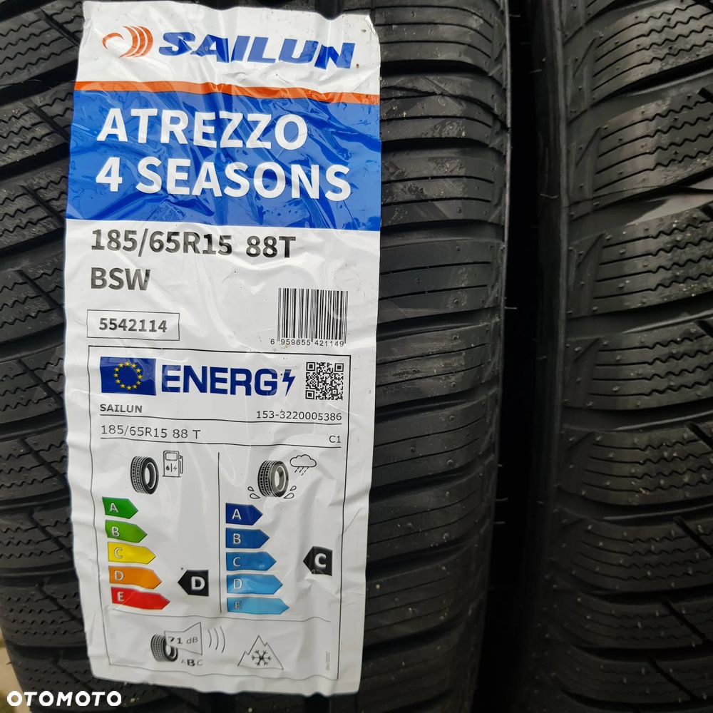 4x 185/65R15 Sailun Atrezzo 4Seasons Komplet opon całorocznych Poznań - 2
