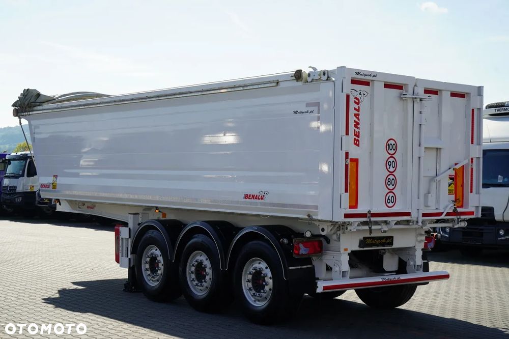 Benalu WYWROTKA / 30 m3 / ALUMINIOWA / OŚ PODNOSZONA / WAGA: 5 100 KG / SAF /  ALUFELGI / - 6