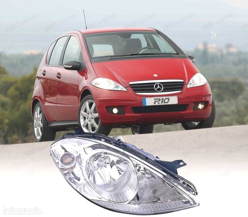 FARÓL OPTICA DIREITA H7-H7 PARA MERCEDES CLASSE A W169 04-08 - 1