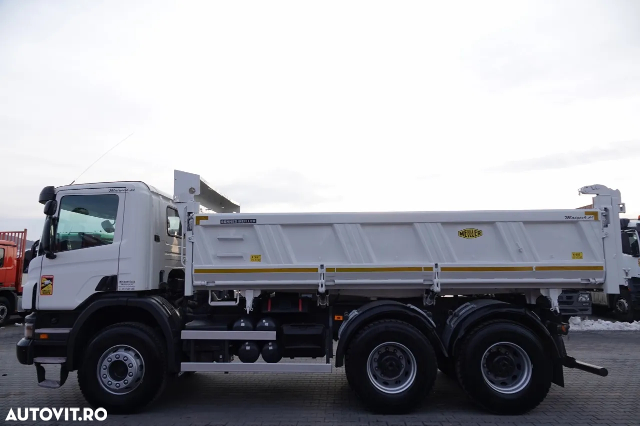 Scania P 340 / 6x4 / BASCULANTE / HYDROBURTA / BORDMATIC / MEILLER KIPER / MANUAL / 2010 - 16