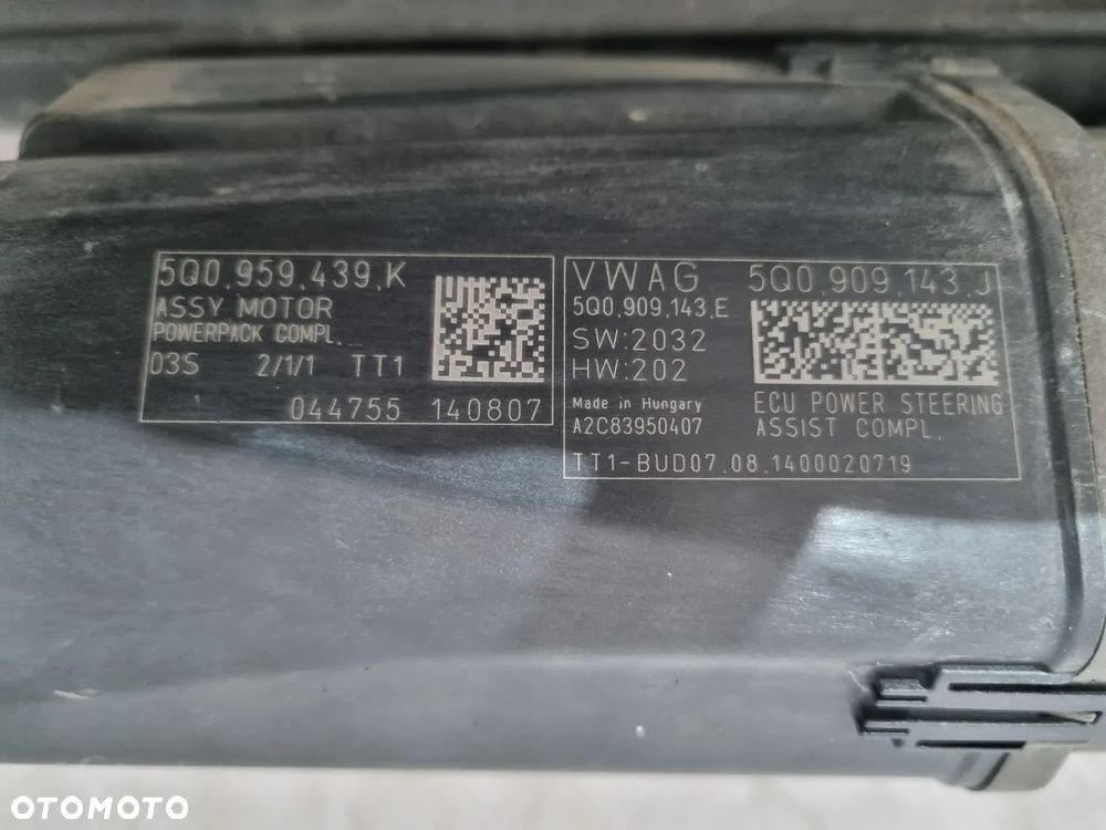 VW PASSAT B8 ARTEON TIGUAN II OCTAVIA III GOLF VII MAGLOWNICA PRZEKŁADNIA KIEROWNICZA 5Q0959439K 5Q0909143J EUROPA - 5
