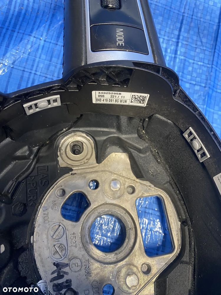 AUDI A4 B8 A5 KIEROWNICA SKÓRZANA MULTIFUNKCYJNA WIELOFUNKCYJNA SKÓRA 8K0419091BG CZARNA ORYGINAŁ - 7