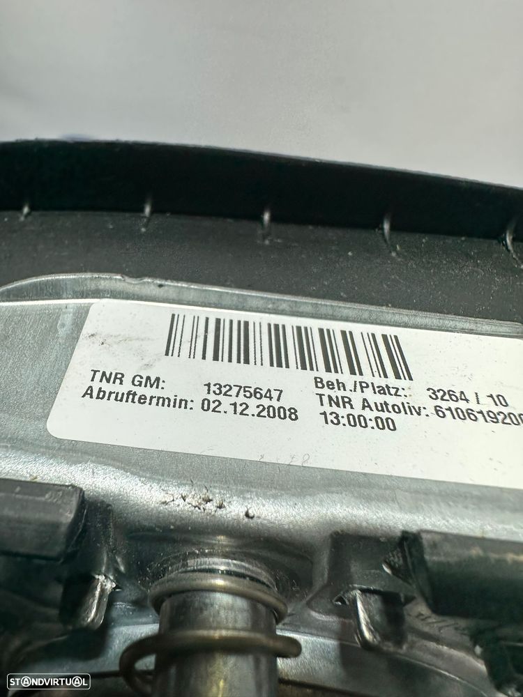 .Airbag Volante Condutor GM Opel 13275647 2008 - 2017 - 7