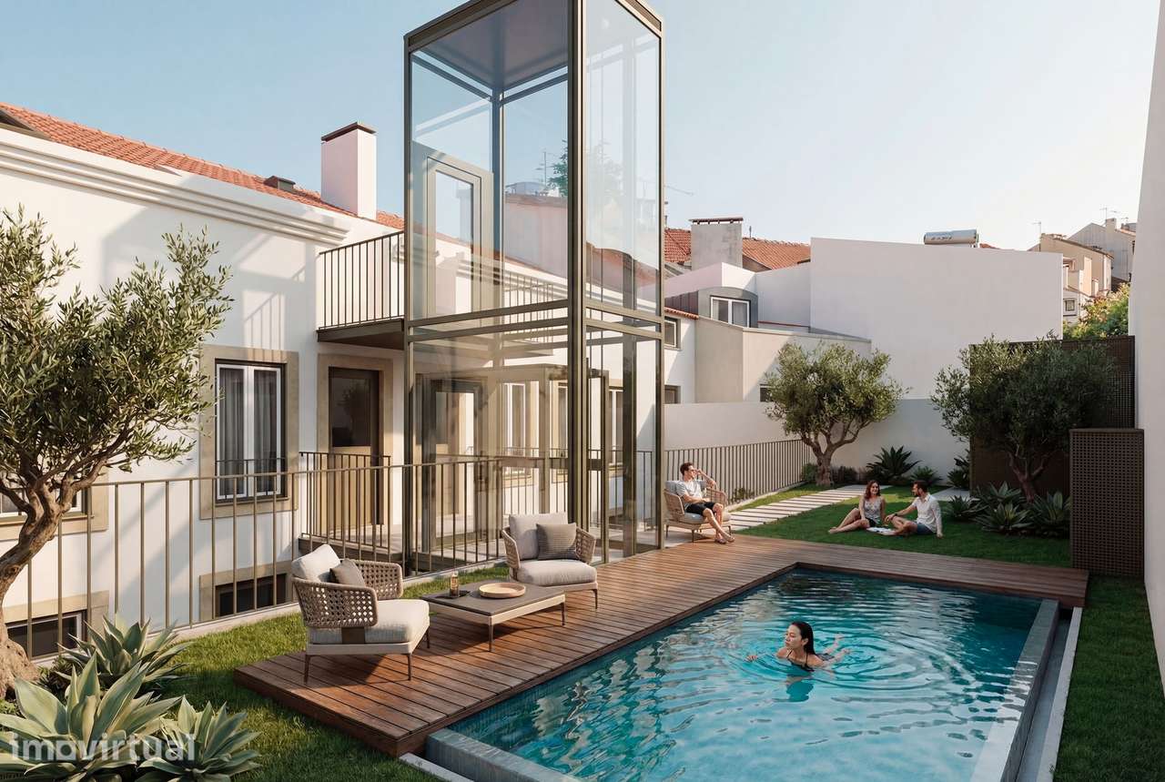 Viver entre Alfama e o Tejo | T1 novo com arquitetura contemporânea - Grande imagem: 5/8