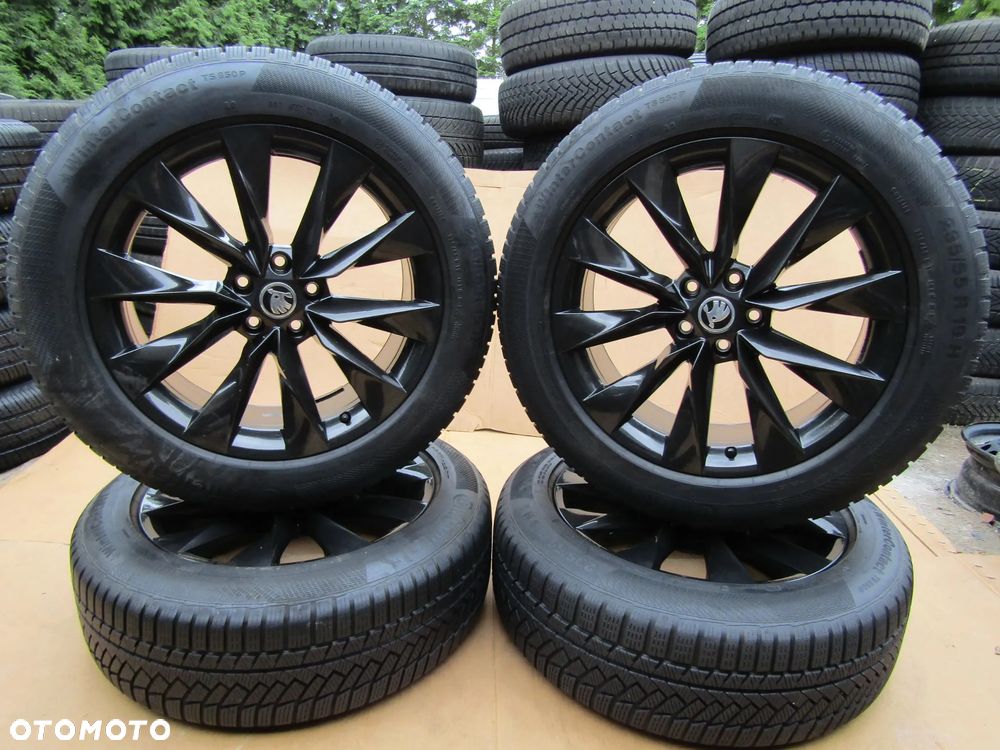 4 x Felgi Aluminiowe Koła 19 Skoda Enyaq Kodiaq VW Tiguan 8 j 5x112 ET 45 piasta 57,1 mm 5LA601025AP + Opony 235/55 19 Zimowe Continental - 16