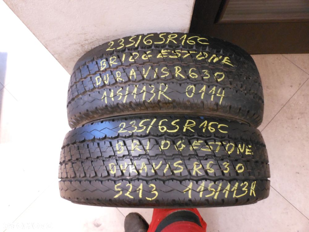 Opony 235/65r16c bridgestone duravis r630 8,8mm  lato para - 1