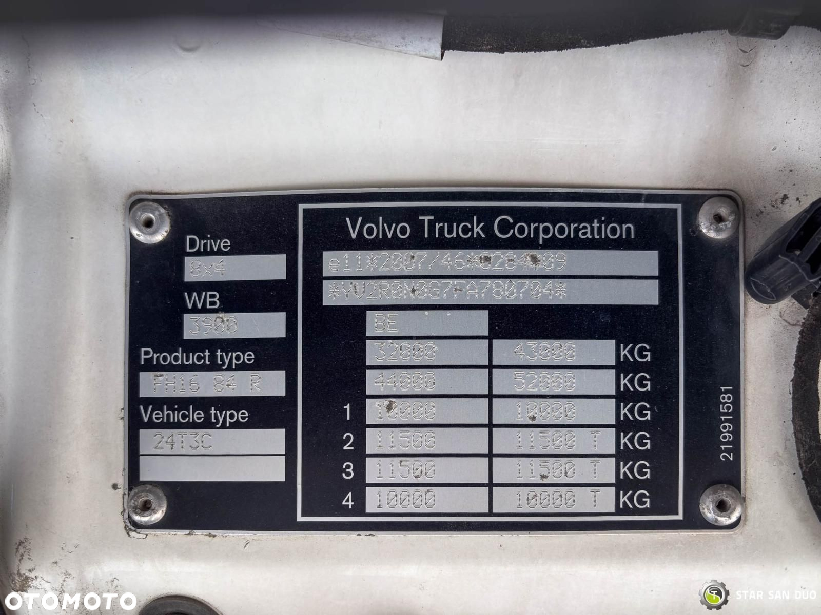 Volvo FH 16.550 8x4 Palfinger PK 34002-SH HDS Wywrotka Rotator - 26