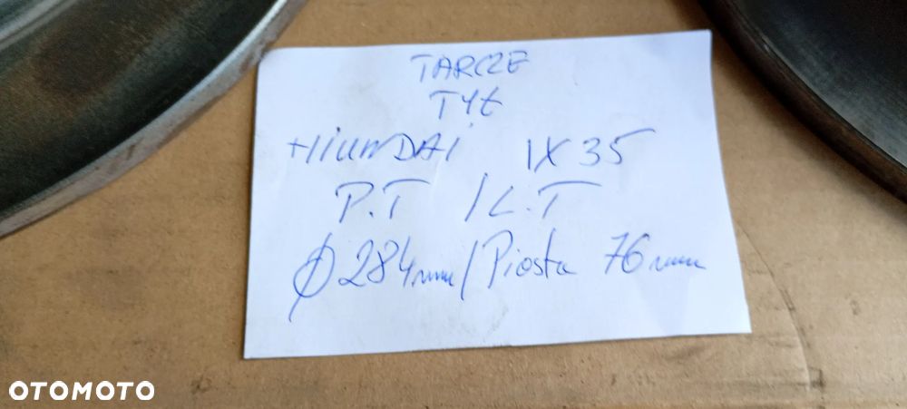 Tarcze hamulcowe klocki tył tylne Hyundai ix35 2.0 CRDI - 11