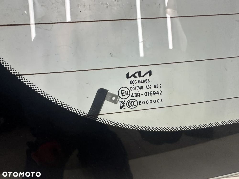 Szyba tylna Kia Picanto 3 III 17r.- NOWA tylna w klapę bagażnika oryginalna 87110-g6730 - 3