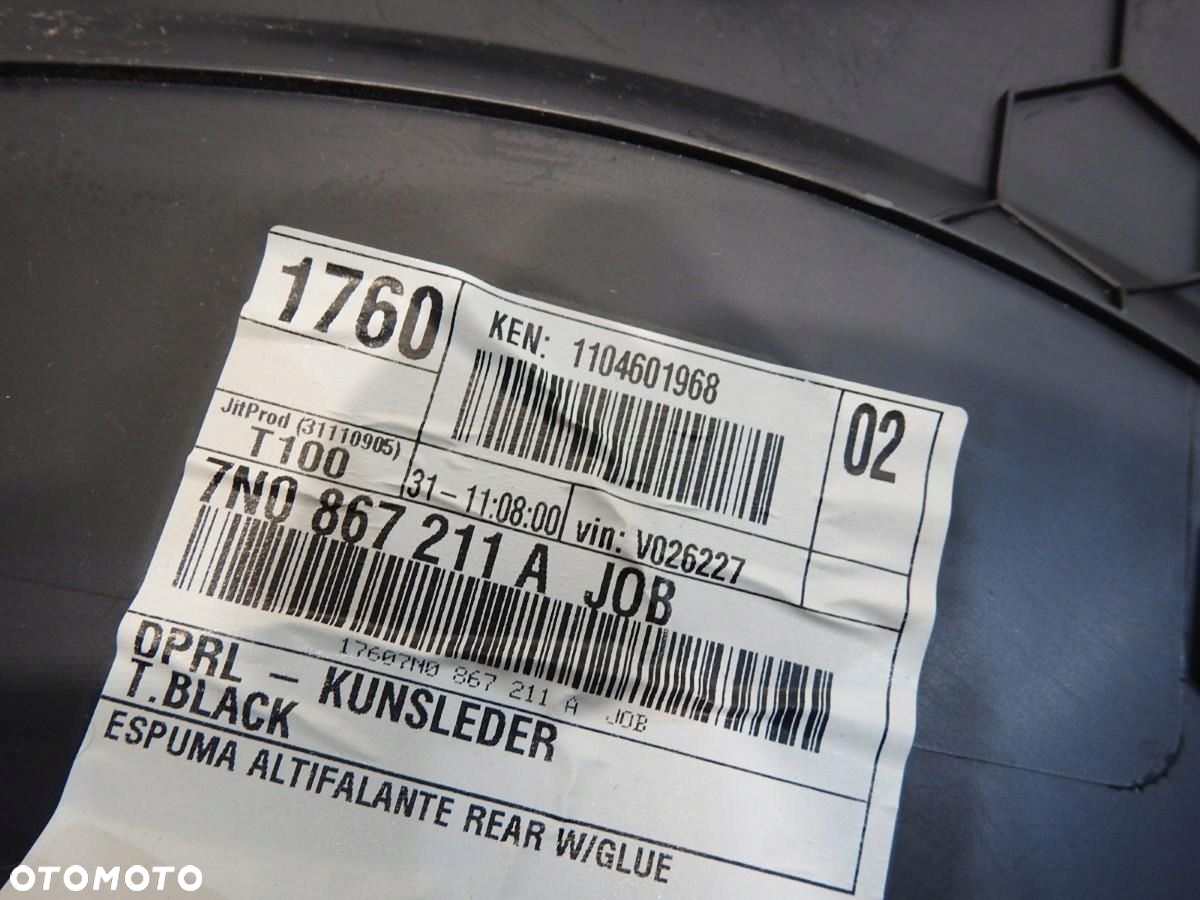 TAPICERKA DRZWI LEWY TYŁ VW SHARAN II 7N0867211A - 5