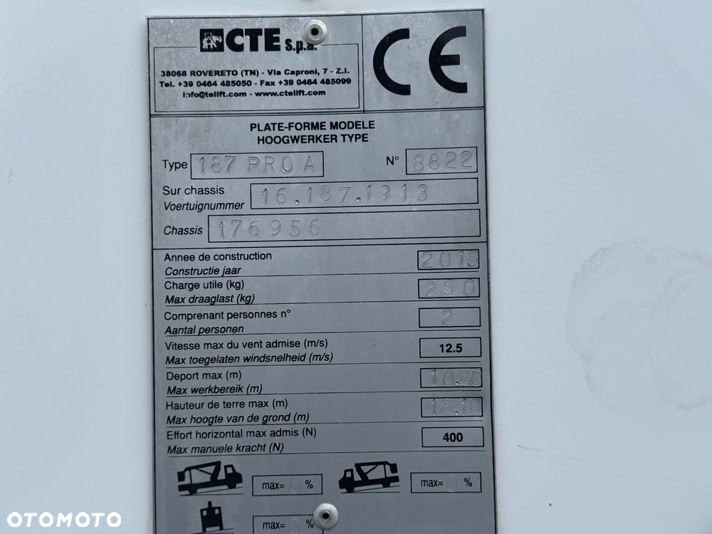 Renault Maxity ! Podnośnik koszowy 18 m ! CTE 187 PRO A ! Z Francji - 31