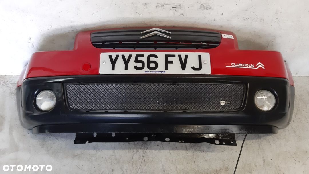 + ZDERZAK PRZEDNI PRZOD CITROEN C2 HALOGENY  TUNING GRILL ZUN SPORT CZERWONY KOD KOLOR KKNB KKN - 1