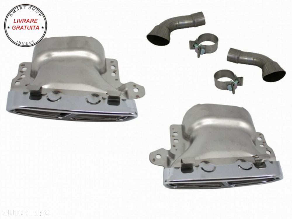 Difuzor Bara Spate cu Ornamente Evacuare Mercedes CLA W117 X117 Shooting Brake (20- livrare gratuita - 10