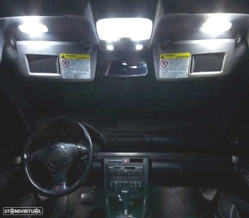 KIT COMPLETO 17 LAMPADAS LED INTERIOR PARA AUDI A4 S4 B5 SOMENTE SEDAN 96-01 - 4