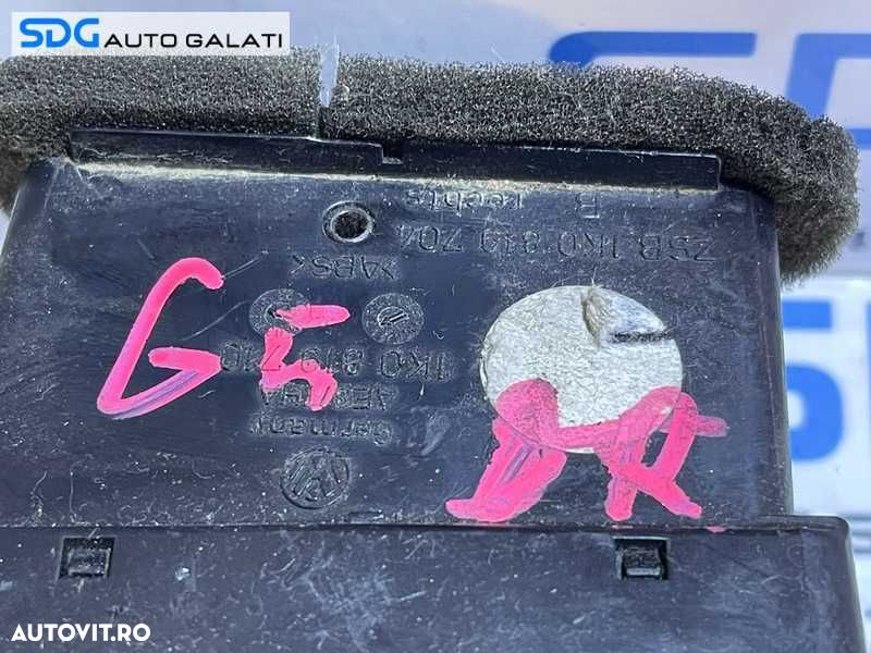 Gura Grila Aer Ventilatie Aerisire Dreapta Bord VW Golf 5 2004 - 2008 Cod 1K0819710 1K0819704 [D0622] - 3