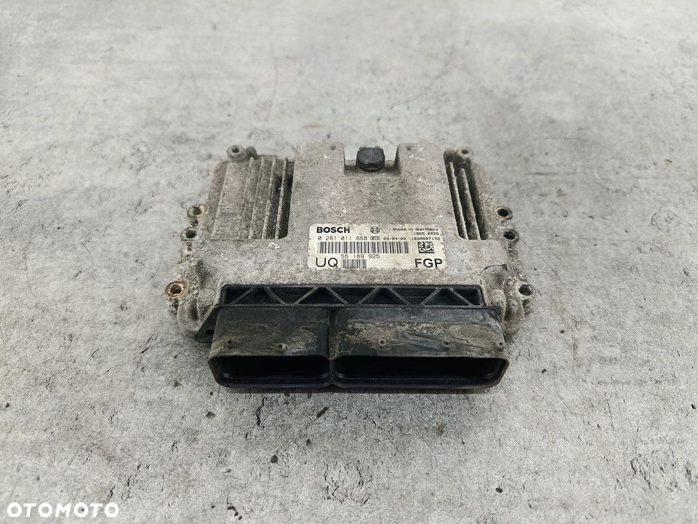 KOMPUTER, STEROWNIK OPEL ASTRA H 55189925 0281011668  BOSCH 1.9 CDTI - 1