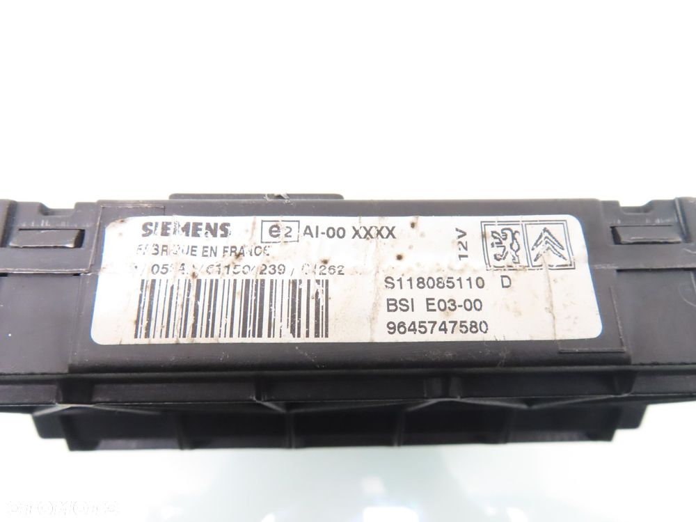 BSI PEUGEOT 206 1.1 S118085110D 9645747580 - 5