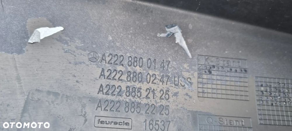 Mercedes S KLASA W222 zderzak przód oryginał MB341 - 13