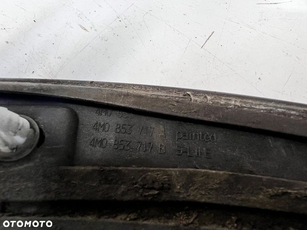 LISTWA Z BŁOTNIKA NAKŁADKA LEWY PRZÓD AUDI Q7 4M LZ7S SLINE 4M0853717B - 10
