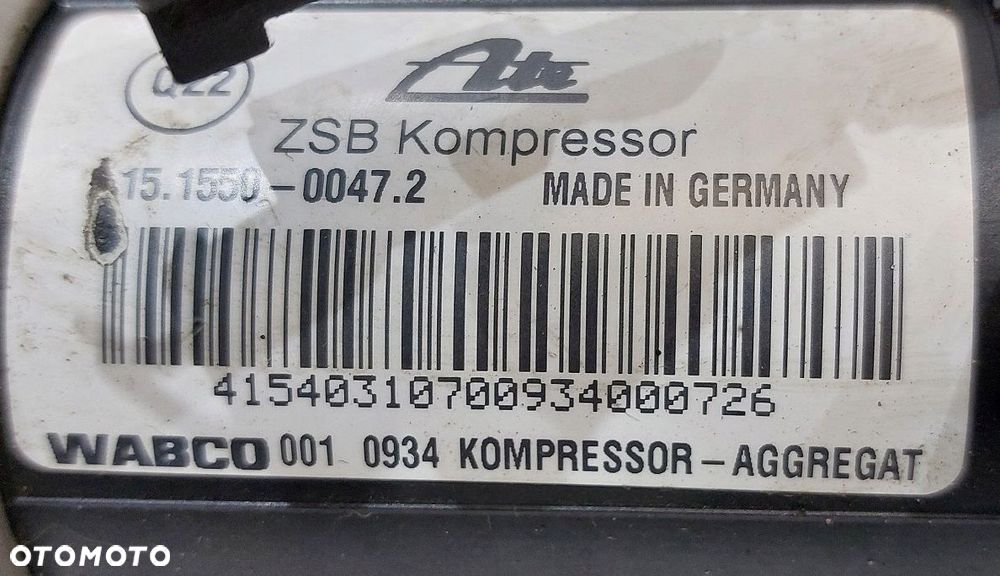 kompresor pompa zawieszenia vw phaeton 09r 3d0616005m - 5