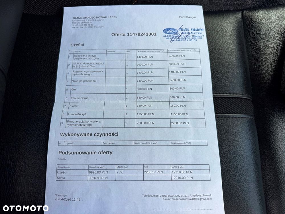 Ford Ranger 2,0 l EcoBlue Autm Wildtrak - 22