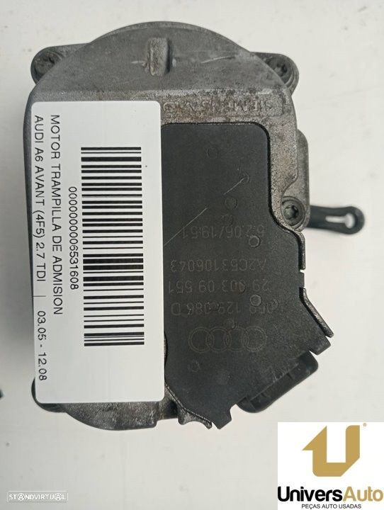 MOTOR CONDUTA DE ADMISSÃO AUDI A6 AVANT 2006 -059129086D - 4