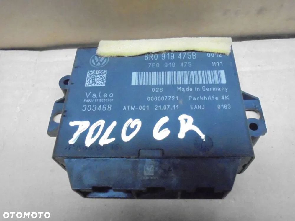 VOLKSWAGEN POLO 6R MODUŁ PDC 6R0919475B - 1