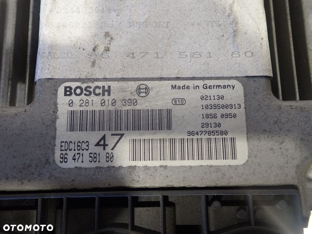 KOMPUTER SILNIKA PEUGEOT 307 9647158180 - 3
