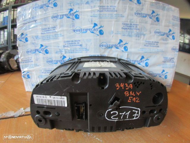 Quadrante 14369510C0 A2C53283851 BMW E92 COUPE FASE 2 2012 335D 285CV 2P BRANCO KM/H  DIGITAL - 2
