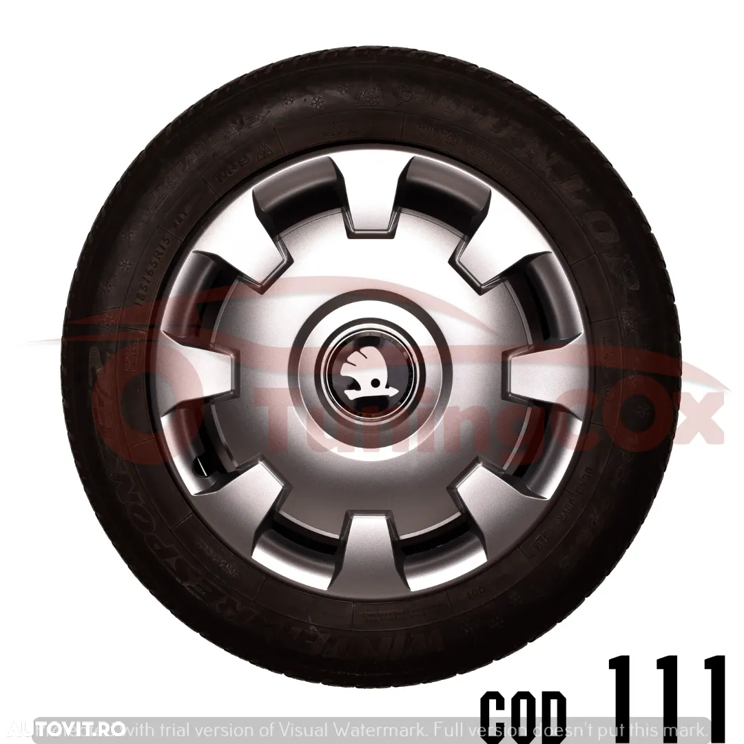 Capace roti SKODA R13 La set de 4 buc,Capace janata aliaj - 7