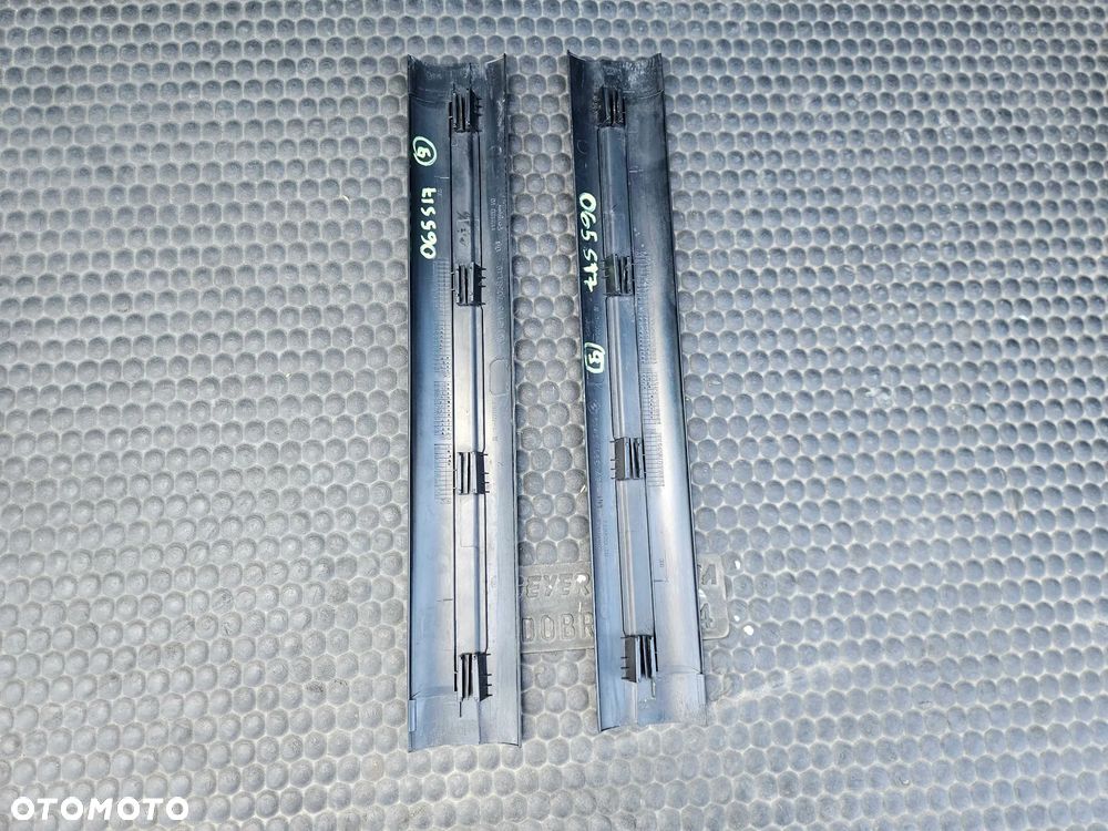 Osłona Słupka Progu Plastik Zaślepka Tapicerka Wnętrza Czarne BMW 3 E90 E91 LCI Lift - 34