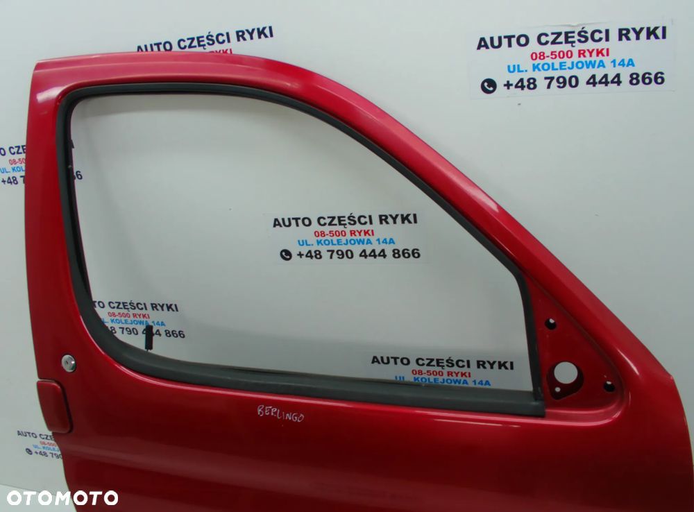 Citroen Berlingo I Drzwi Prawy Przód szyba mechanizm Podnośnik Zamek - 3