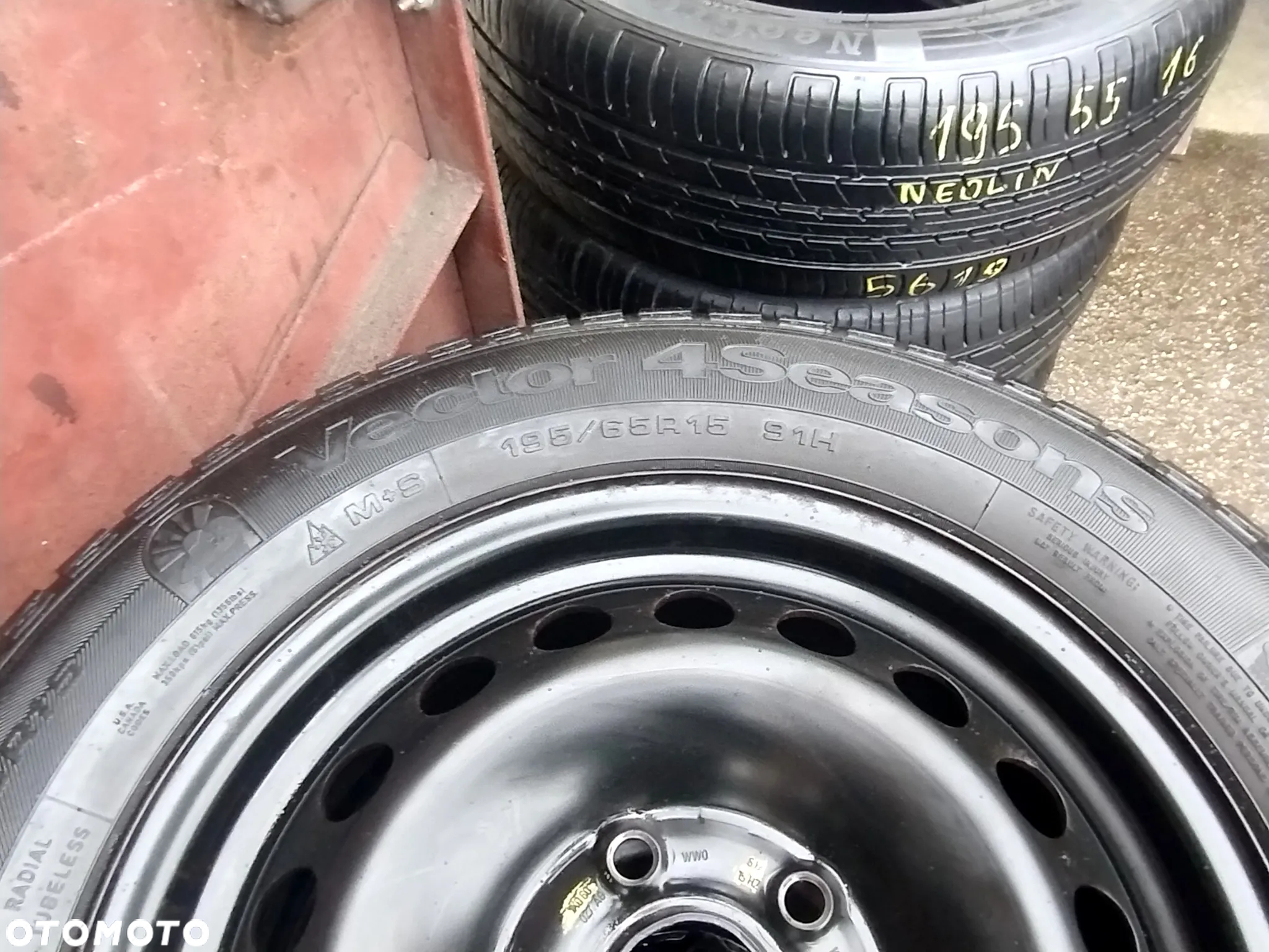5x112 Felgi stalowe Stal 15 Koła Całoroczne Wielosezonowe VW GOLF CADDY TOURAN SHARAN AUDI A4 B5 B6 A6 C5 SEAT LEON TOLEDO ALHAMBRA ALTEA SKODA OCTAVIA Passat B5 195/65 7mm Legnica ALU-RAD - 4