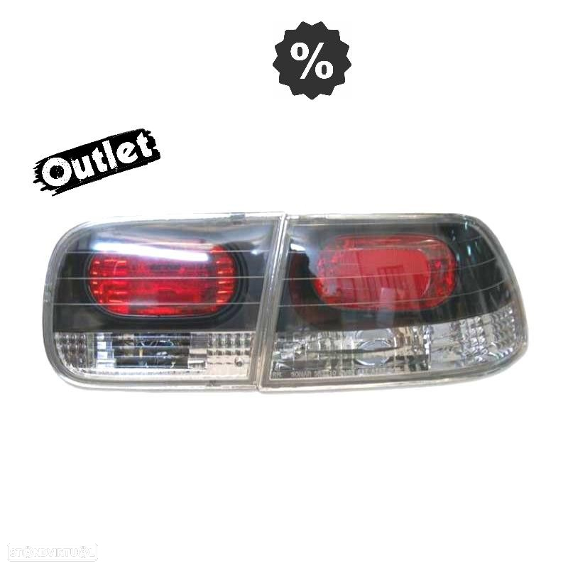 R012302C1 FAROLINS HONDA CIVIC 2P 92-95 LOOK LEXUS FUNDO PRETO - 7