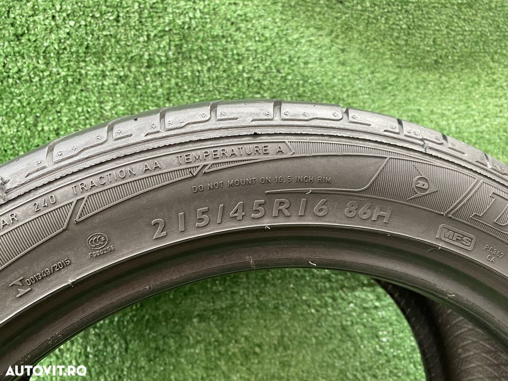 Set 4 anvelope vara 215 45 16 86H Dunlop SP Sport Maxx Dot 2015 - 4