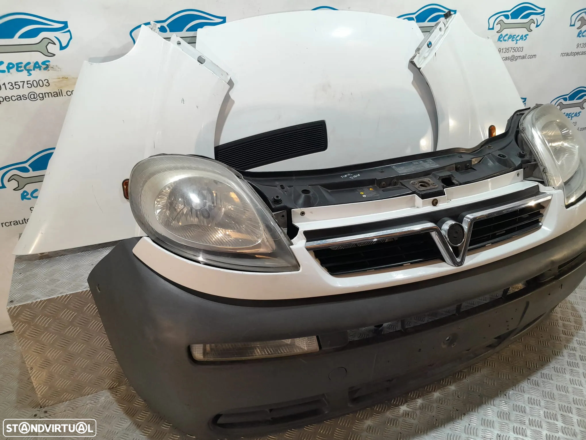 FRENTE COMPLETA OPEL VIVARO A X83 CAPOT PARACHOQUES GUARDA-LAMAS OTICAS RADIADOR VENTILADOR FRENTE FIBRA REFORÇO - 3