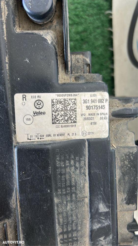 Far dreapta vw volkswagen Passat B8 - 3