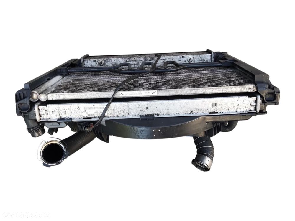 KOMPLET CHŁODNIC CHŁODNICE WENTYLATOR BMW 3 E90 E91 LIFT LCI 2.0D 2008-12 - 7