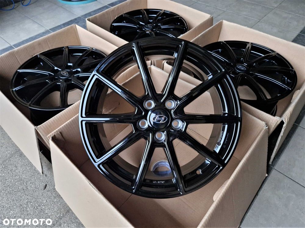 Alufelgi 17 5x114,3 Hyundai i30 i40 ix35 Tucson Santa Fe Czarne ! 701# - 2