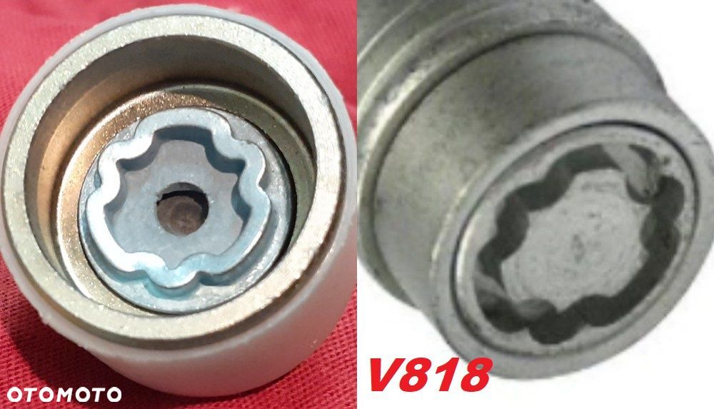 Nasadka zabezpieczająca Nakładka Adapter Złodziejka Do Śrub Audi (koniczynka) - 18