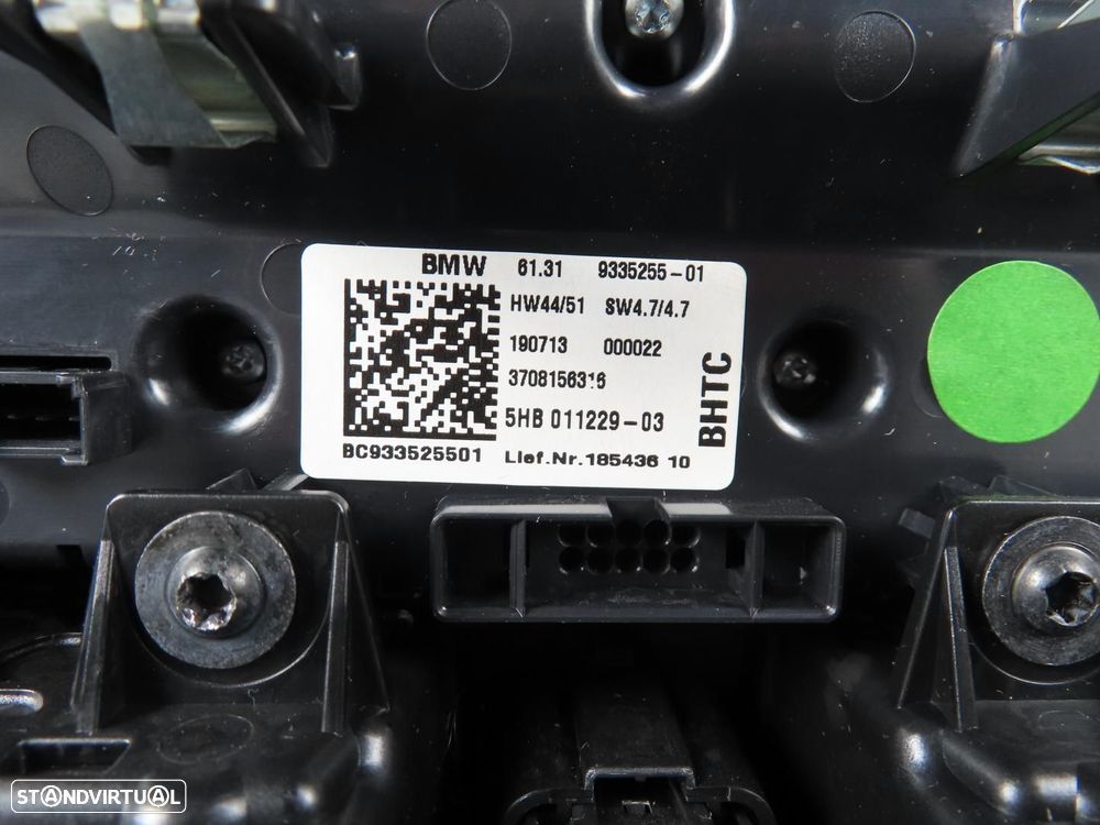 Painel frontal c/ Rádio e AC Usado / Original BMW i3 (I01) 61315A0AF6/9335255 - 3